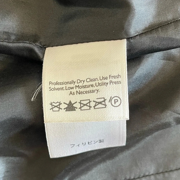 Eddie Bauer Vintage Gray Wool Silk Blend Jacket Double Zip Pockets Women’s Large - Picture 8 of 12